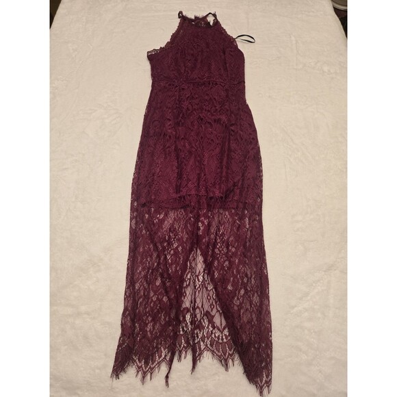 NWT Lulus Dark Lace Sheath Dress Size Small Party - Picture 1 of 12